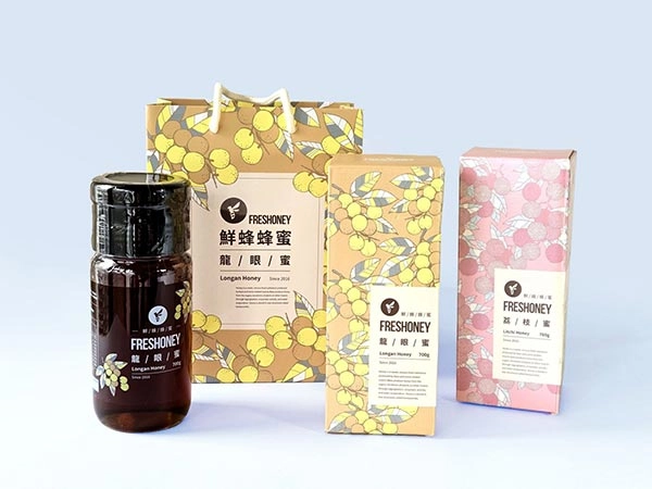 鮮蜂蜂蜜客製紙盒(彩盒) +客製紙袋